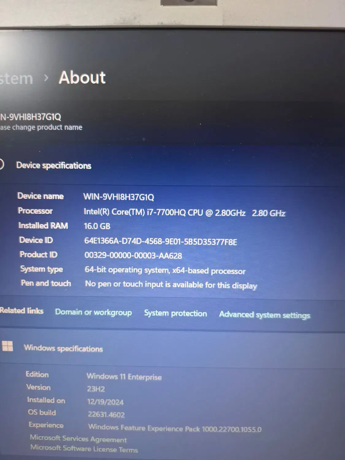 لبتاپ گیمینگ msi i7 نسل ۷ سری HQ|رایانه همراه|تهران, شهرک فردوس (حسینی)|دیوار