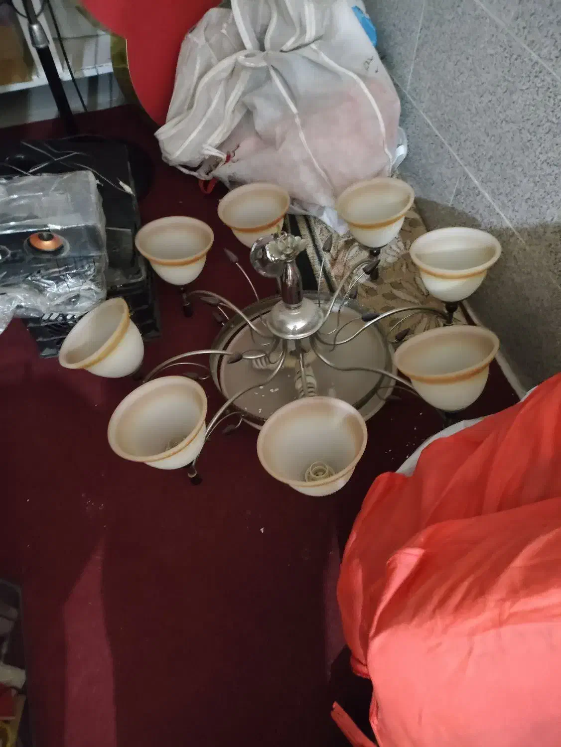 لوستر ۸ شاخه|لوستر و چراغ آویز|گرگان, |دیوار