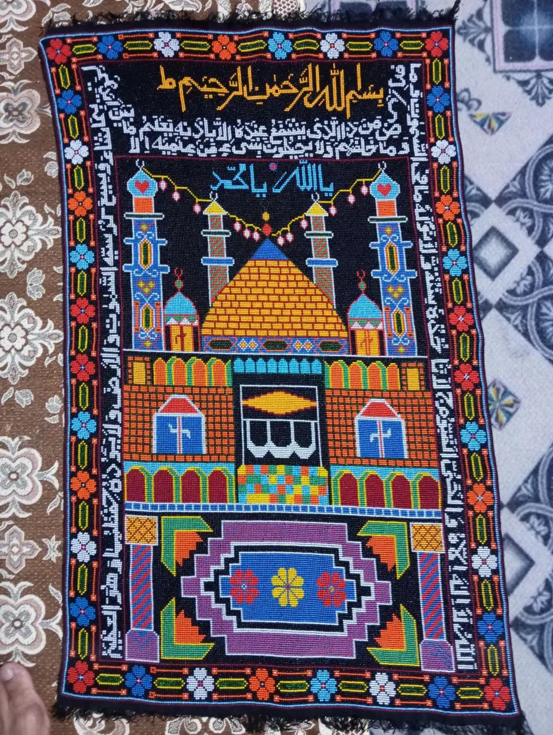 تابلوزندان باف|گلیم، جاجیم، گبه|زاهدان, |دیوار