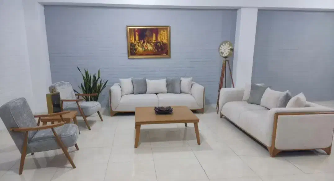 یک دست مبلمان تدی کف نمایشگاهی آماده تحویل اقساطی|مبلمان خانگی و میز عسلی|چهاردانگه (تهران), |دیوار