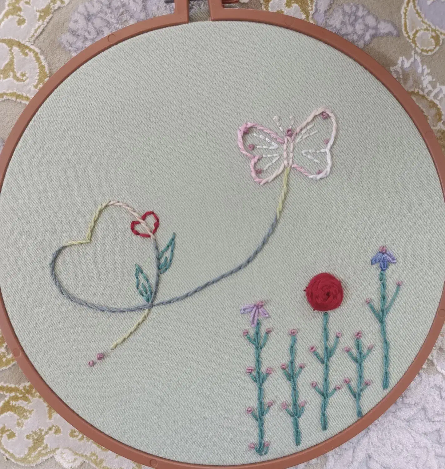 دیوارکوب گلدوزی|صنایع دستی و سایر لوازم تزئینی|اصفهان, درب سیبه علیا|دیوار