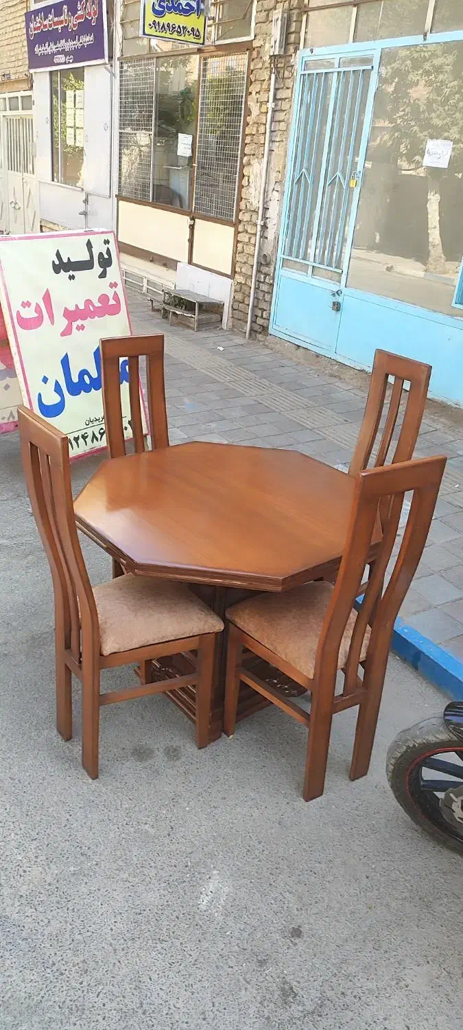 میز غذاخوری ۴ نفره|میز و صندلی غذاخوری|خمین, |دیوار