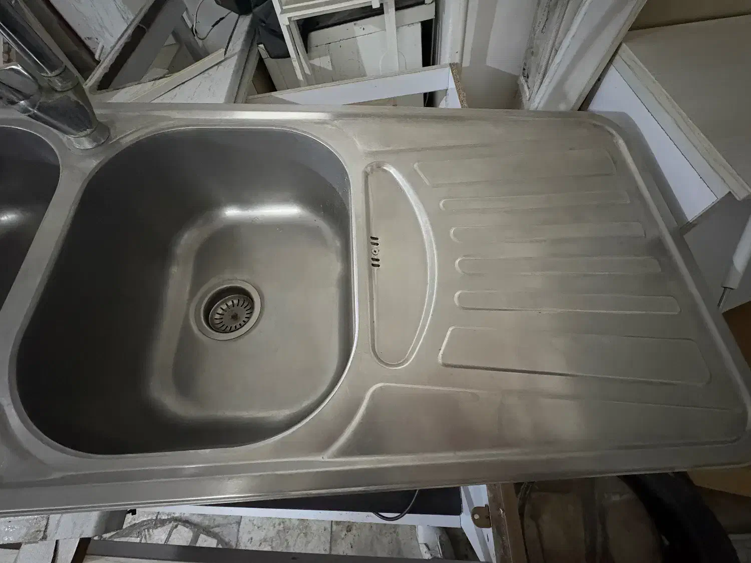 سینک دوقولو درحد،هود داتیس،کابینت ام دی اف|آبچکان و نظمدهنده ظروف|لاهیجان, گلستان|دیوار