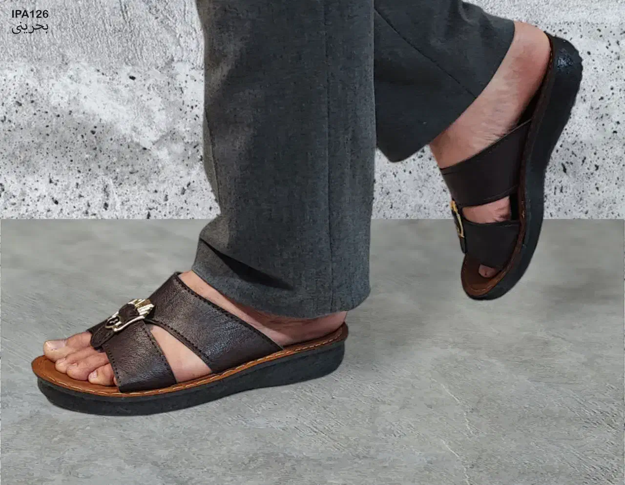 صندل طپی بحرینی طپی مردانه گلدوخت عربی ۸۷ شد|کیف، کفش، کمربند|بهارستان, |دیوار