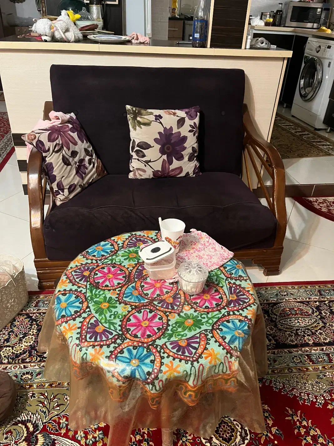 مبل راحتی ۷نفره|مبلمان خانگی و میز عسلی|ساری, |دیوار