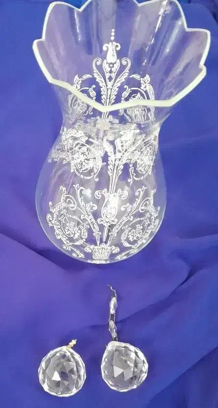 لاله لوستر گوی کریستال|لوستر و چراغ آویز|تهران, نیکنام|دیوار