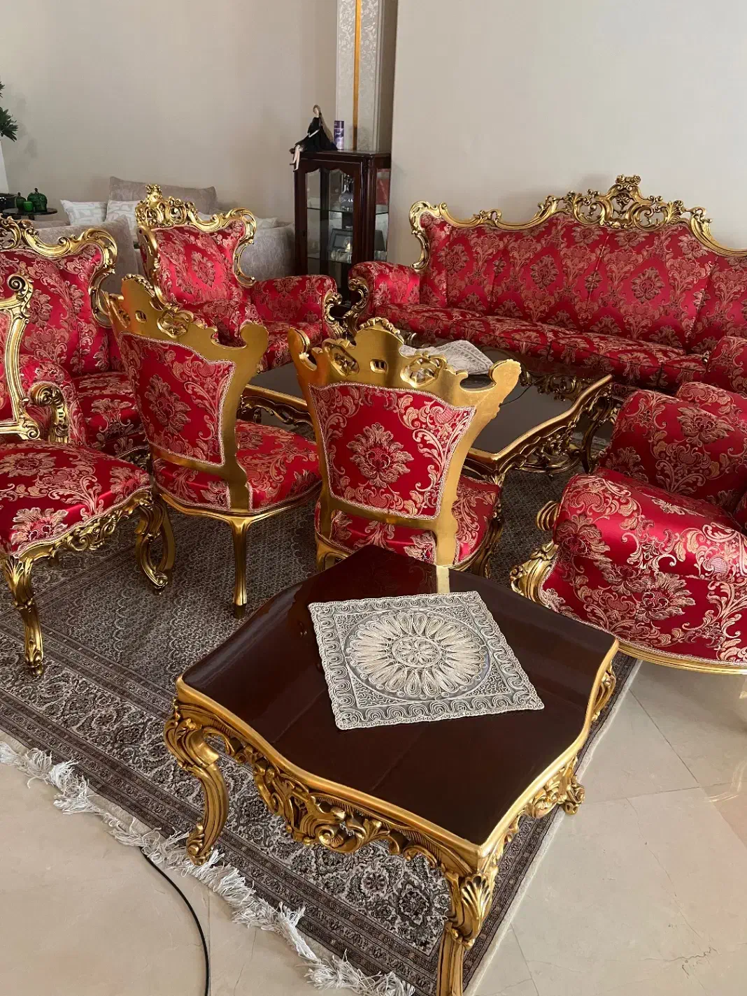 مبل سلطنتی و نهار خوردی|مبلمان خانگی و میز عسلی|تهران, آجودانیه|دیوار