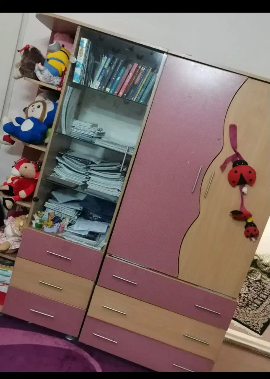 کمد سه تیکه|کتابخانه، شلف، قفسه‌های دیواری|کرمان, |دیوار