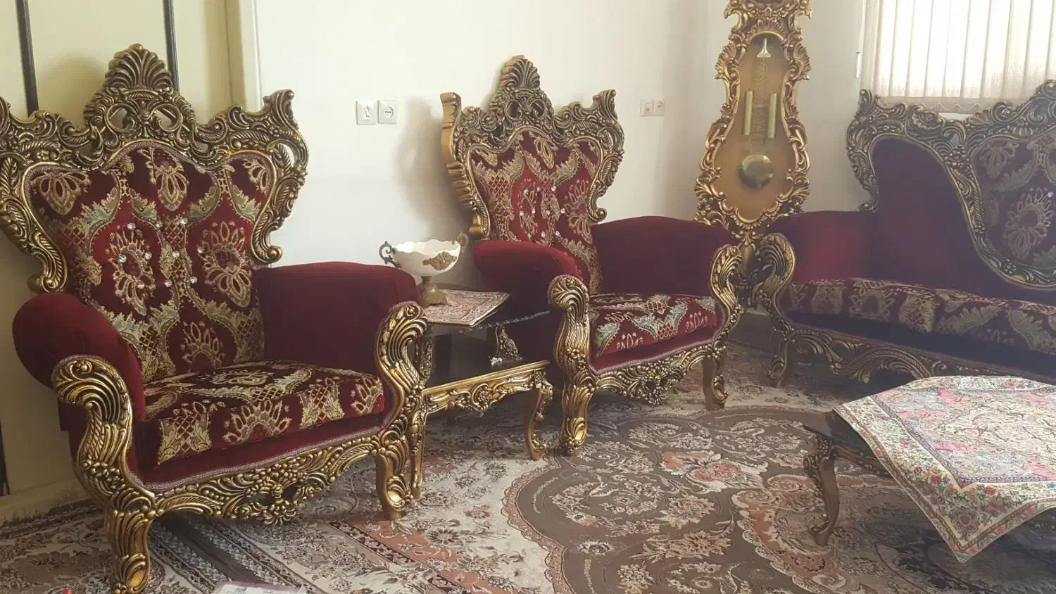مبل سلطنتی|مبلمان خانگی و میز عسلی|یاسوج, |دیوار