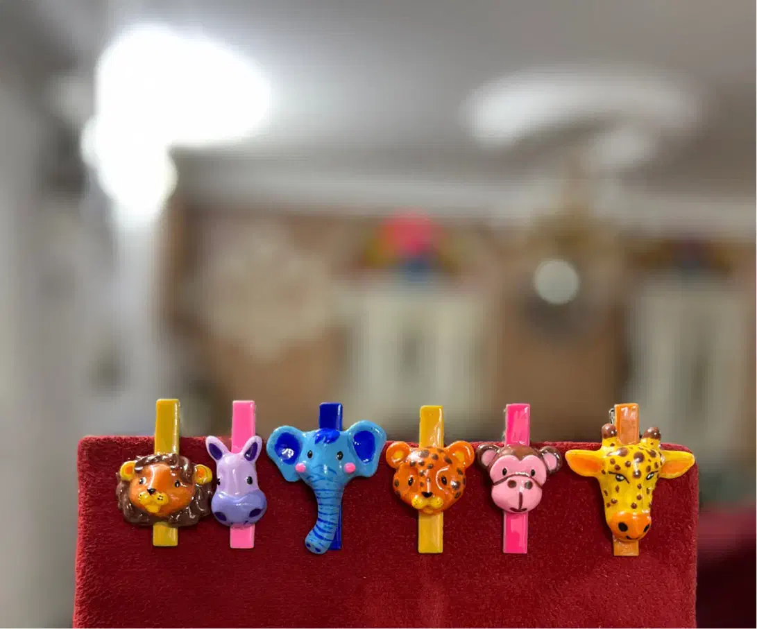 گیره مو فانتزی دستساز|زیورآلات و اکسسوری|بادرود, |دیوار