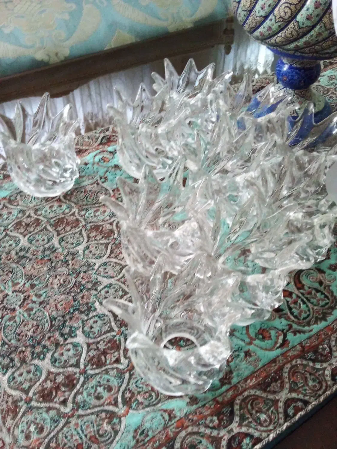 لاله کریستال لوستر ۱۰ عدد ۱۰ سانتی|لوستر و چراغ آویز|تهران, یافت آباد جنوبی|دیوار