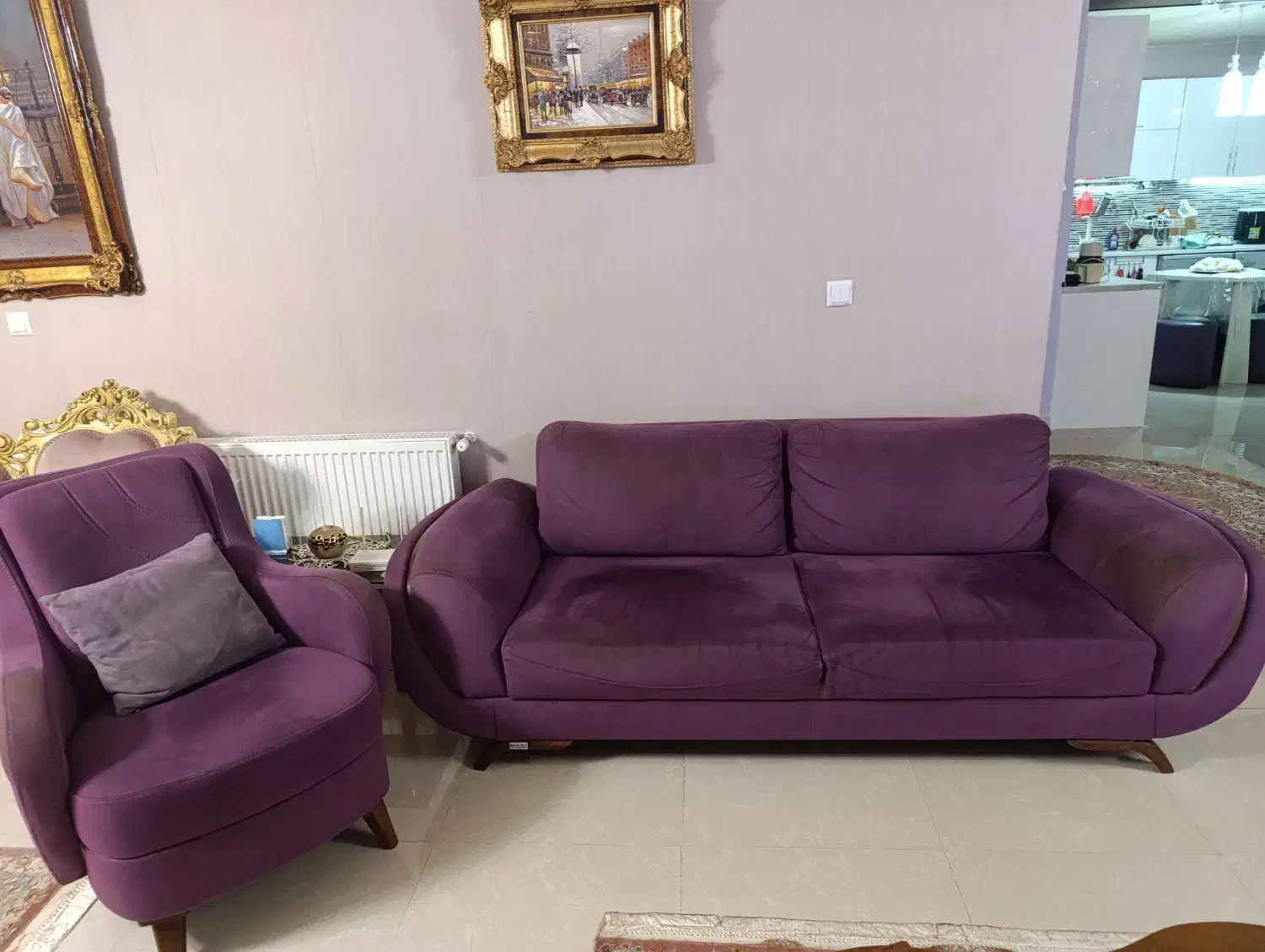 مبل نیم ست|مبلمان خانگی و میز عسلی|بندر انزلی, گلشن|دیوار