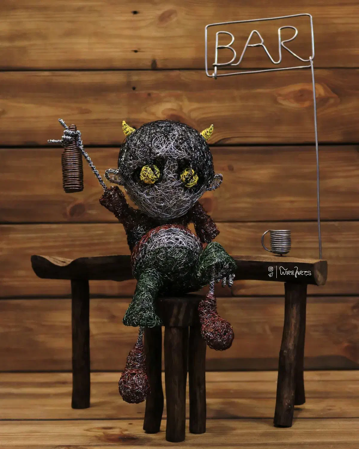 مجسمه سیمی|مجسمه، تندیس، ماکت|تهران, تهرانپارس جنوبی|دیوار