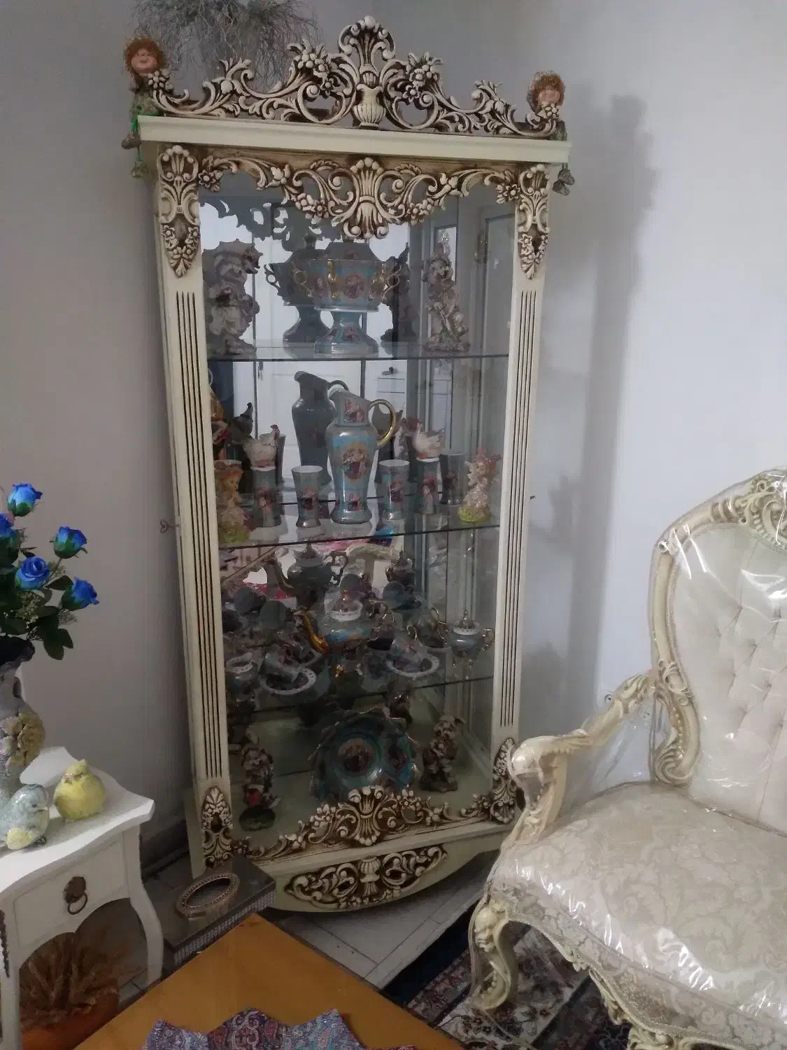 بوفه  با تمام وسایل|بوفه، ویترین، کنسول|قرچک, میرزائی شمالی|دیوار