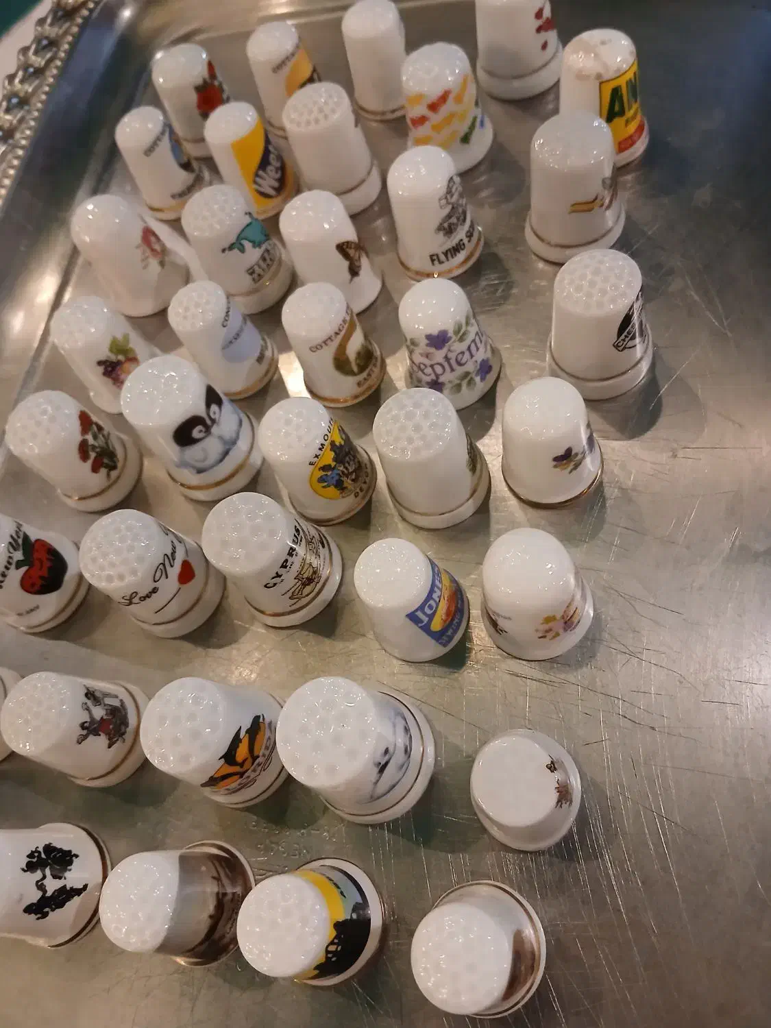 انگشتدانه های اروپایی قدیمی|کلکسیون اشیاء عتیقه|رشت, کاکتوس|دیوار