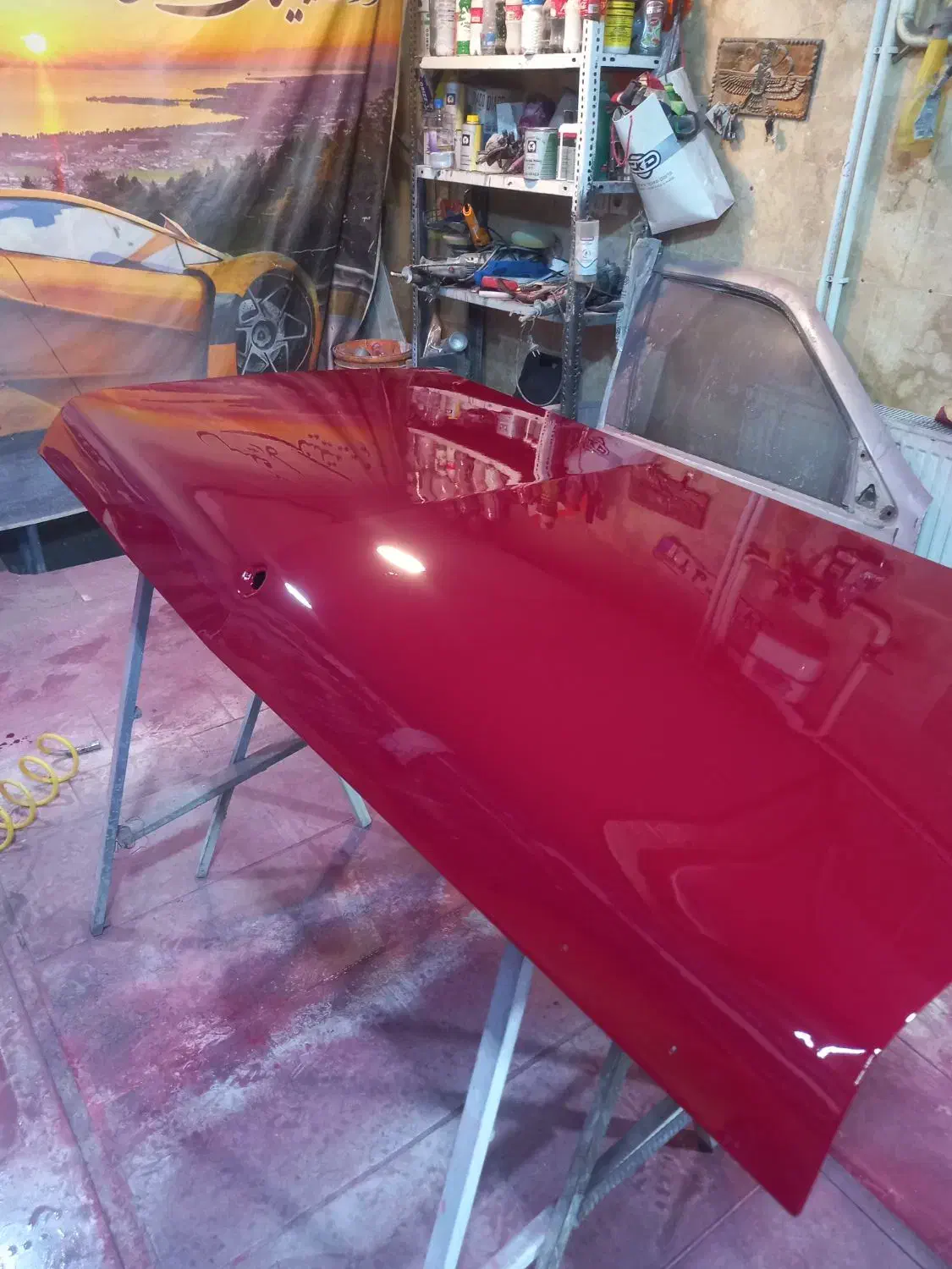 صافکاری و نقاشی واکس و پولیش. تعمیر سپر|خدمات موتور و ماشین|اراک, |دیوار