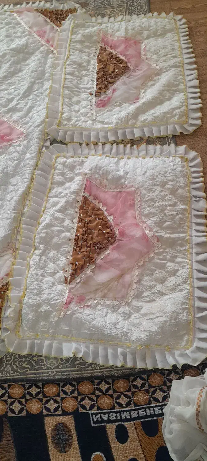 روتختی سنتی عروس وداماد|رختخواب، بالش، پتو|رامیان, |دیوار