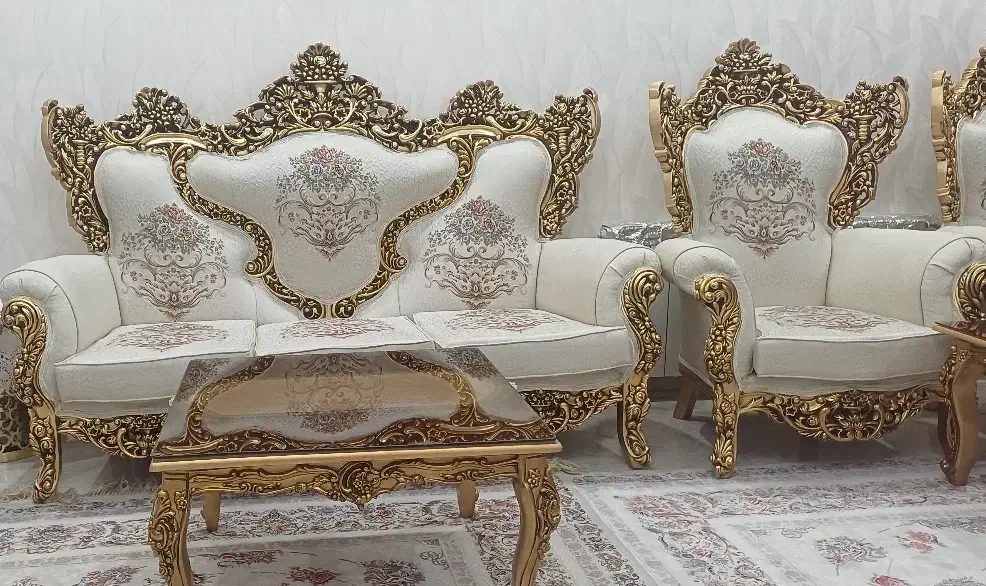 مبل سلطنتی ۹ نفره|مبلمان خانگی و میز عسلی|تهران, باشگاه نفت|دیوار