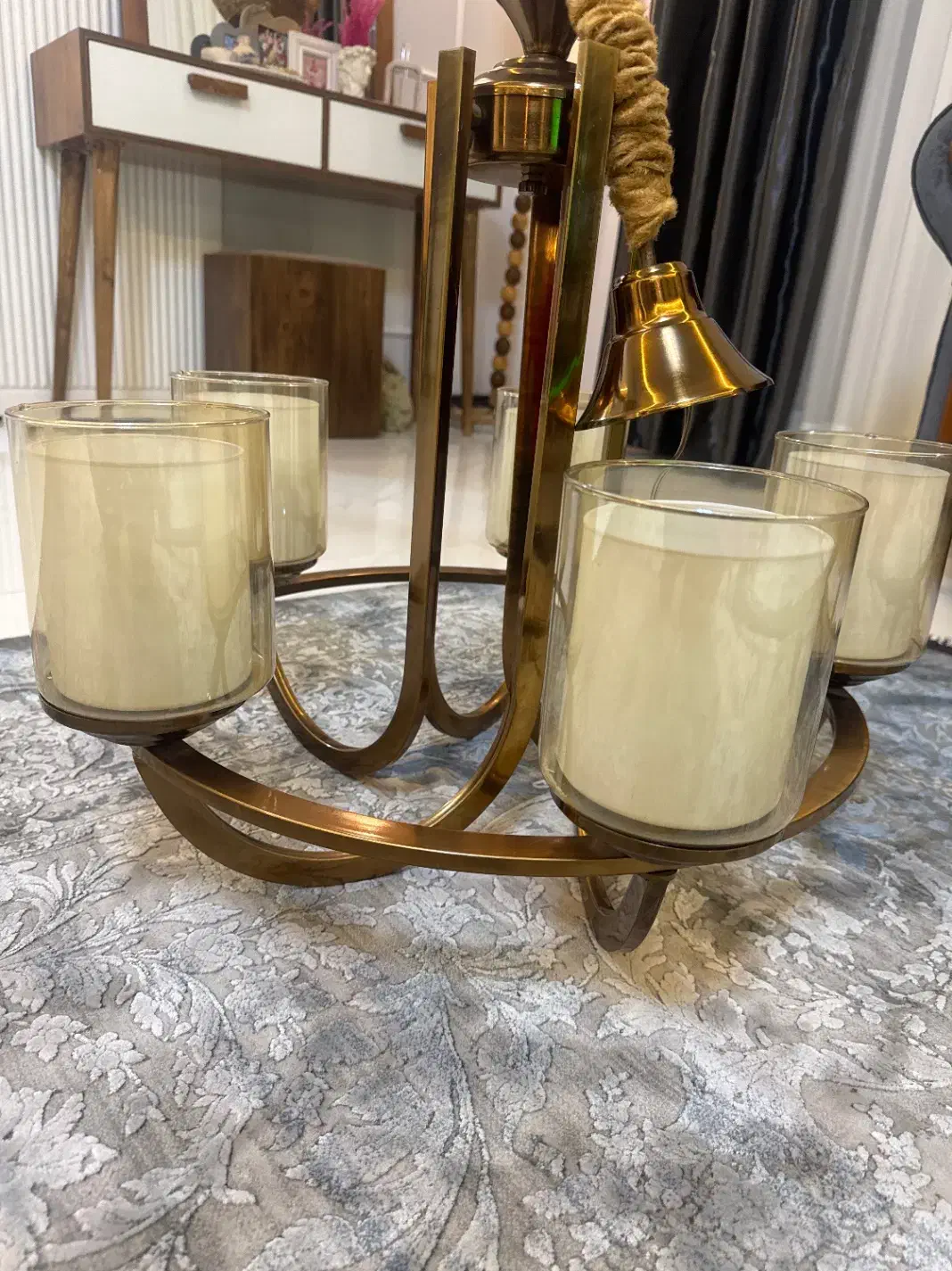 لوستر پنچ شاخه|لوستر و چراغ آویز|مشهد, جاهد شهر|دیوار