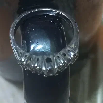 حلقه نگینی نقره|جواهرات|یاسوج, |دیوار