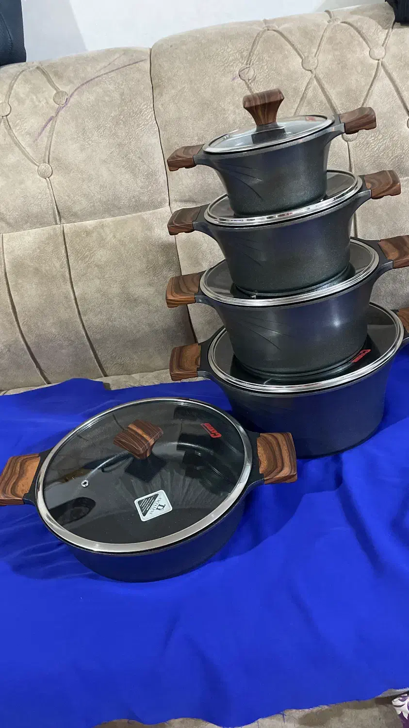 قابلمه تیتانیوم براجهیزیه فروش فوری|ظروف پختوپز|کردکوی, |دیوار