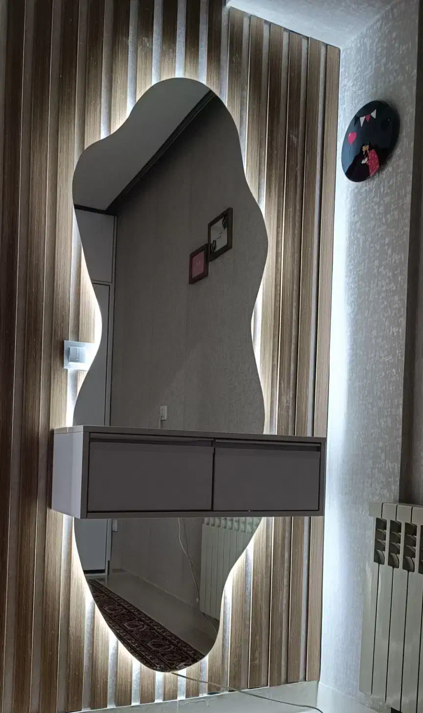 آینه بک لایت/آینه دفرمه/آینه رومیزی|آینه|رباط‌کریم, رباط‌کریم|دیوار