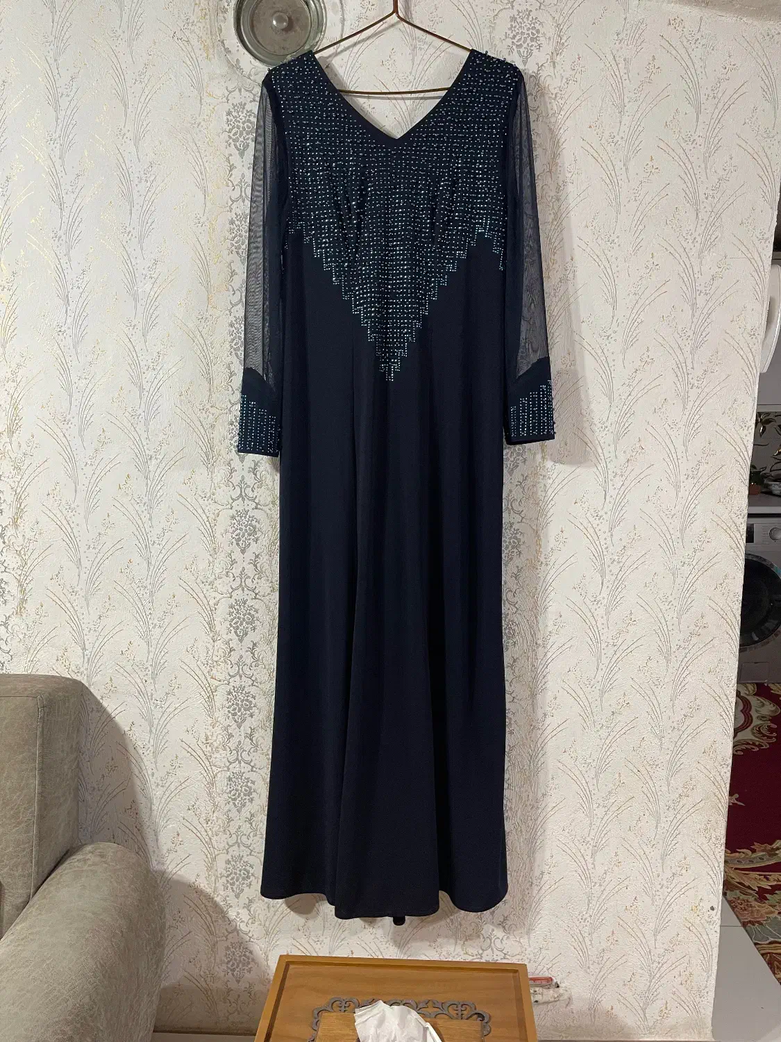 لباس مجلسی سرمه ای.. نو..|لباس|رامسر, |دیوار