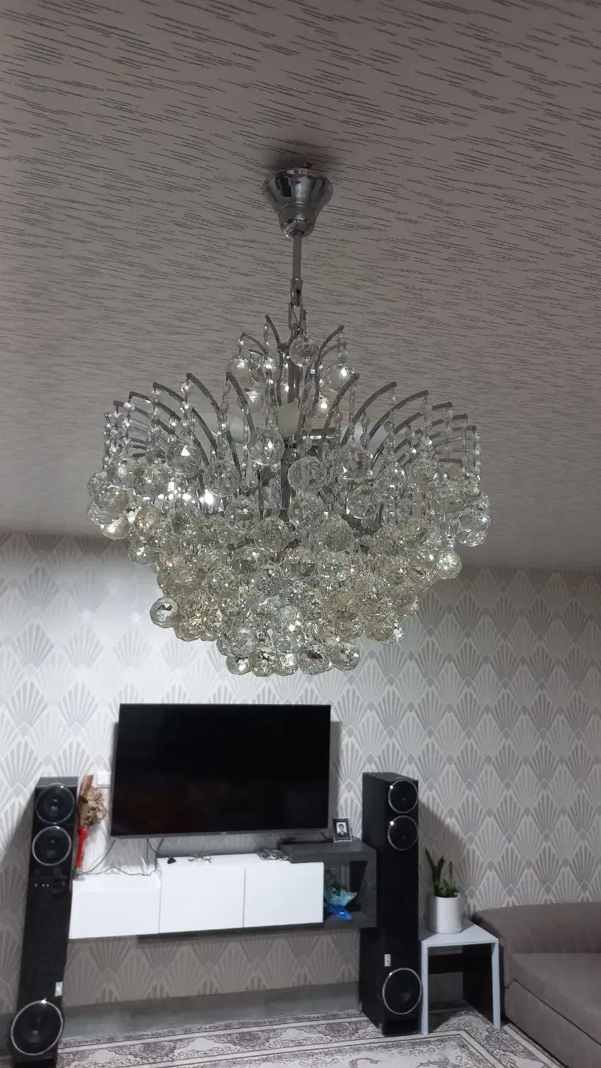 لوستر ده شعله|لوستر و چراغ آویز|ساری, |دیوار