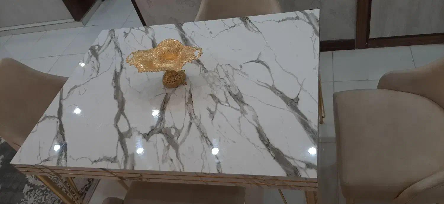 ناهارخوری پایه استیل|میز و صندلی غذاخوری|فولادشهر, C8|دیوار