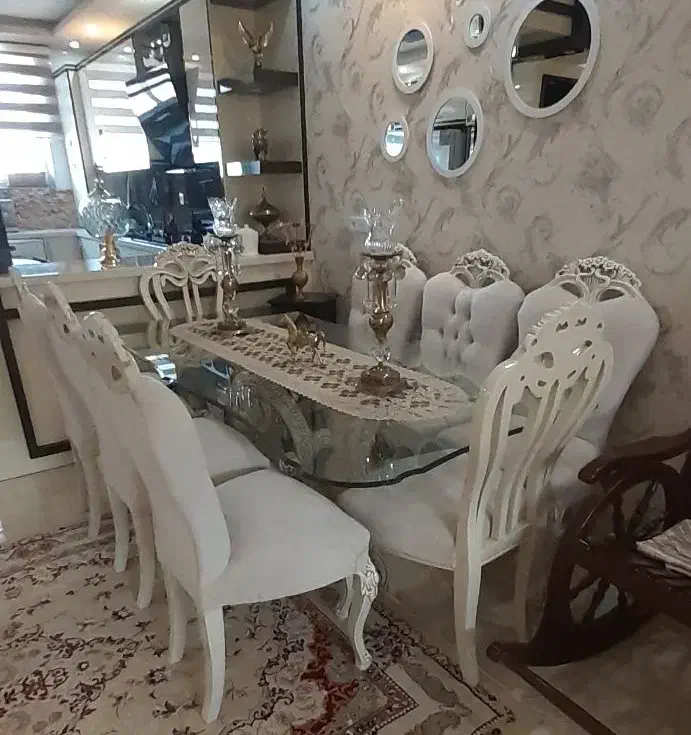غذاخوری هشت نفره|میز و صندلی غذاخوری|مرند, |دیوار
