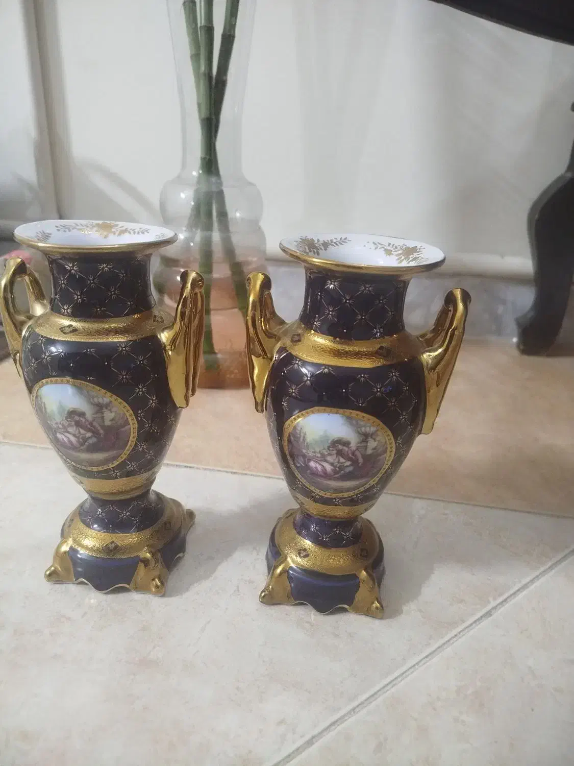 گلدان سرمه ای انتیک|کلکسیون اشیاء عتیقه|کوهسار (البرز), |دیوار