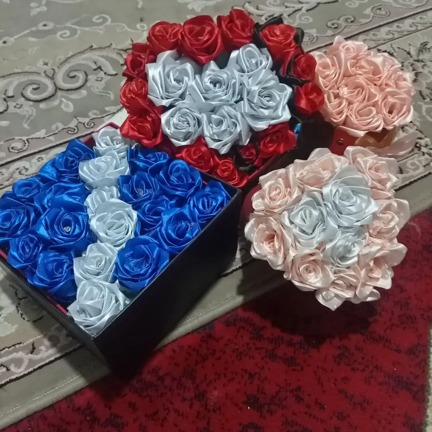 باکس گل روبانی|گل مصنوعی|محمدشهر, ولدآباد بزرگ|دیوار