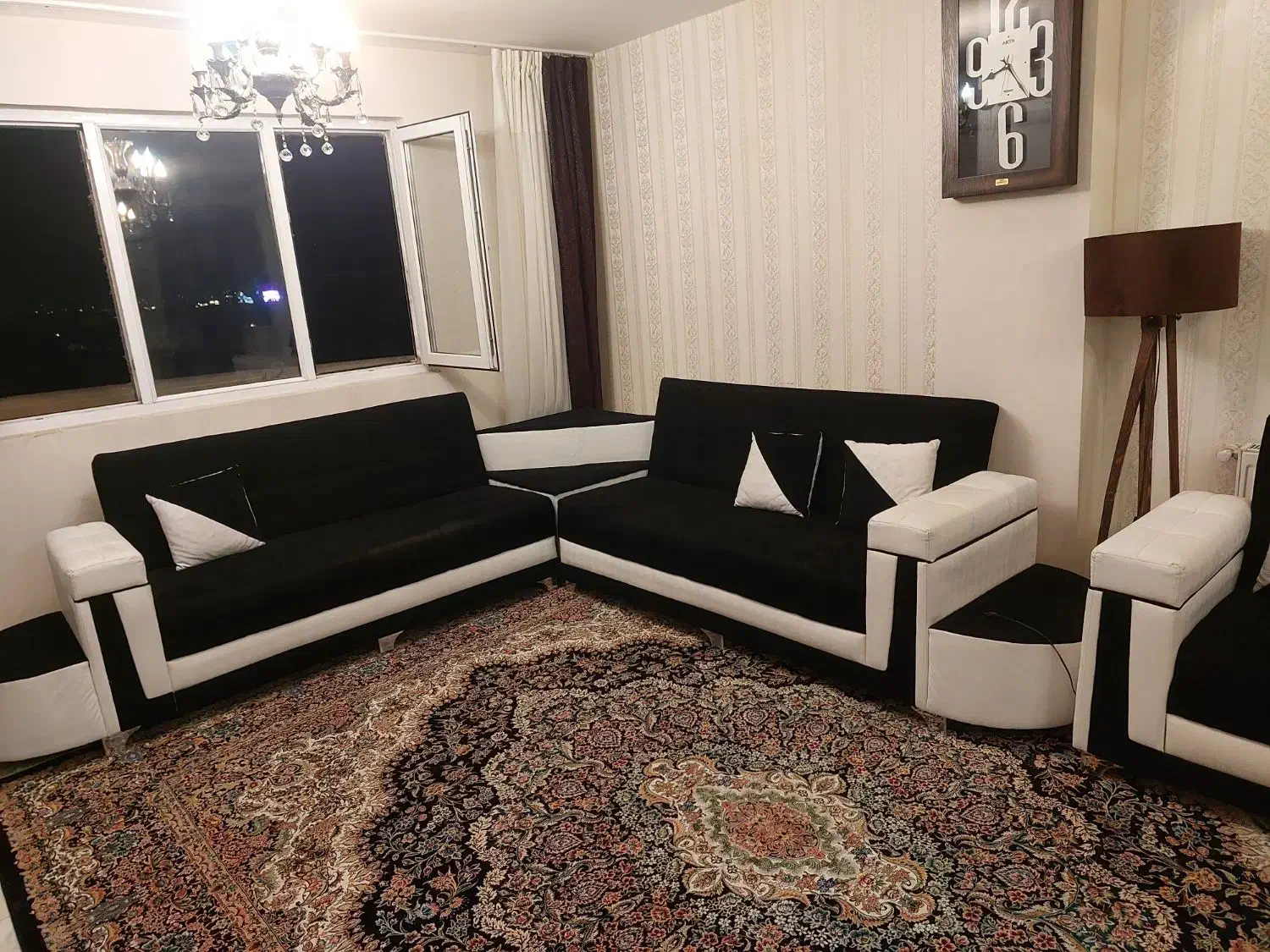 مبل دسته چرم ده نفری|مبلمان خانگی و میز عسلی|ارومیه, |دیوار