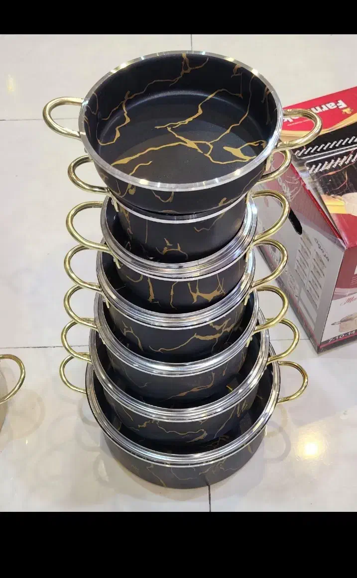 سرویس قابلمه ۱۴پارچه سنگی2600ت|ظروف پخت‌وپز|اردبیل, |دیوار