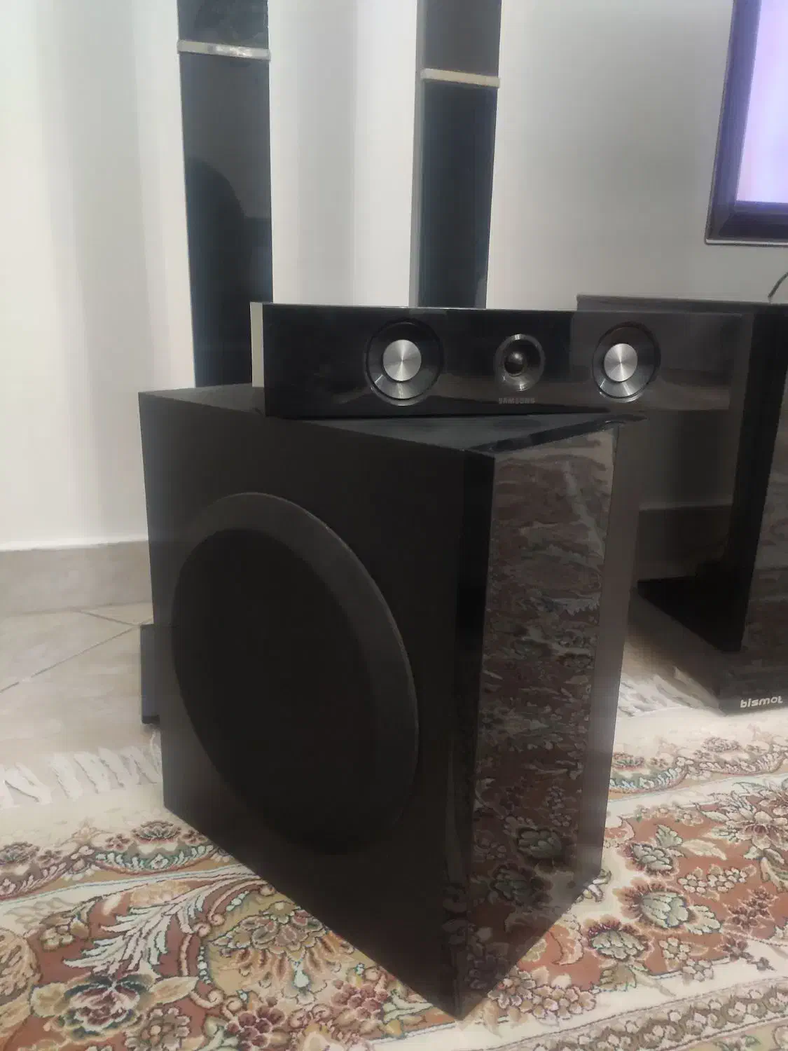 اسپیکر ایستاده سامسونگ (اصلی) همراه ساب ووفر|سیستم صوتی خانگی|تهران, امام زاده عبدالله|دیوار