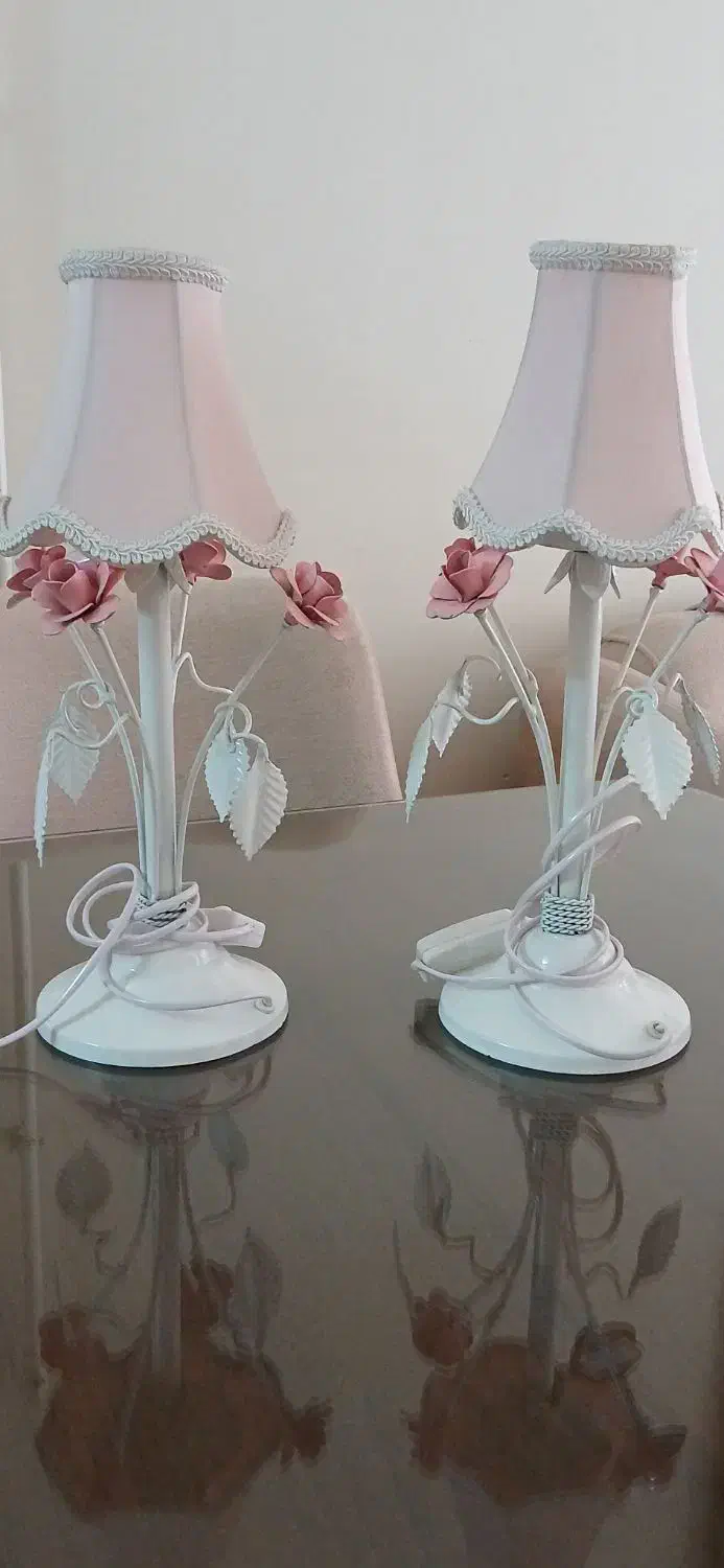 آباژور رومیزی ۲عدد|چراغ خواب و آباژور|تبریز, |دیوار