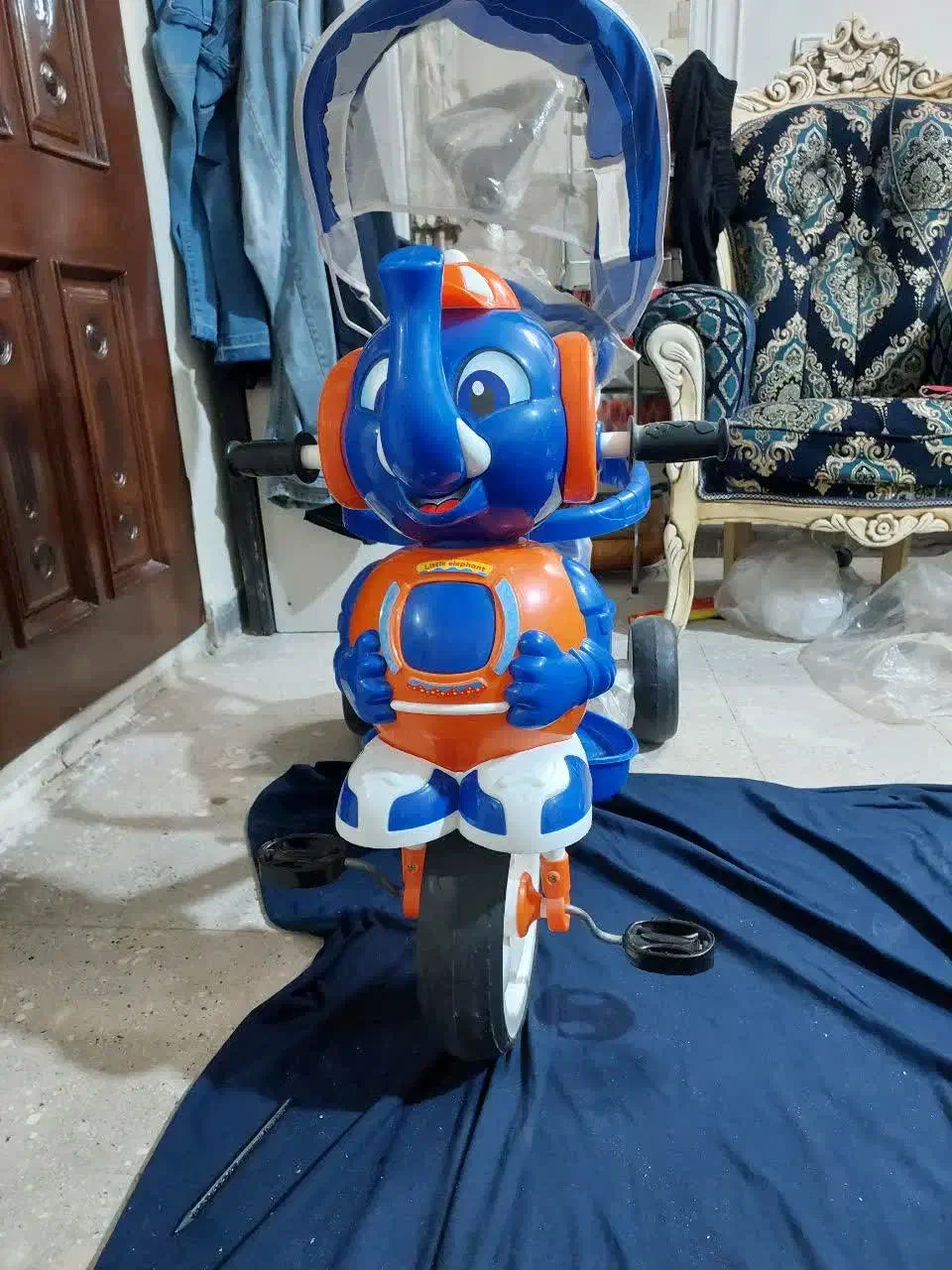 سه چرخه دامبو فنردار مارک دلیجان|اسباب‌بازی بچه|ورامین, ورامین|دیوار