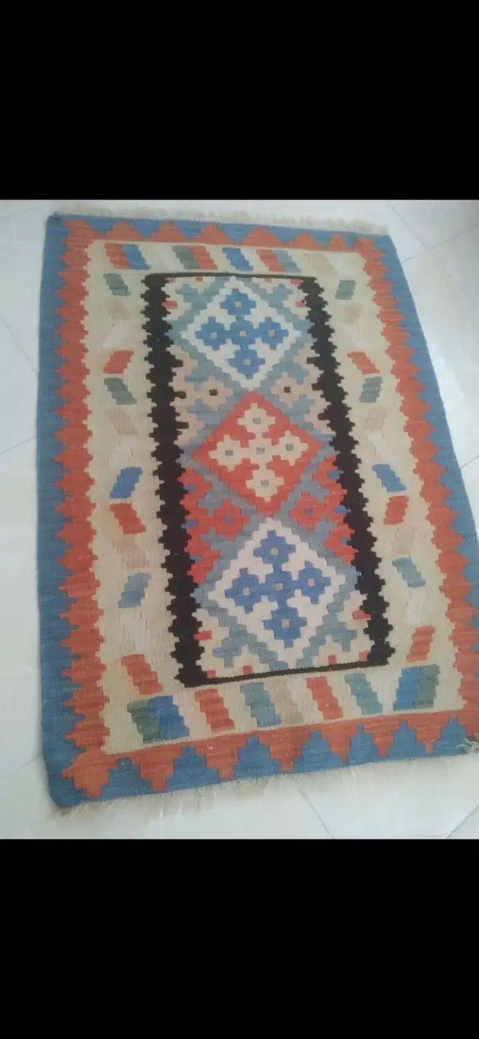 گلیم دستباف|گلیم، جاجیم، گبه|قم, انصار‌الحسین|دیوار