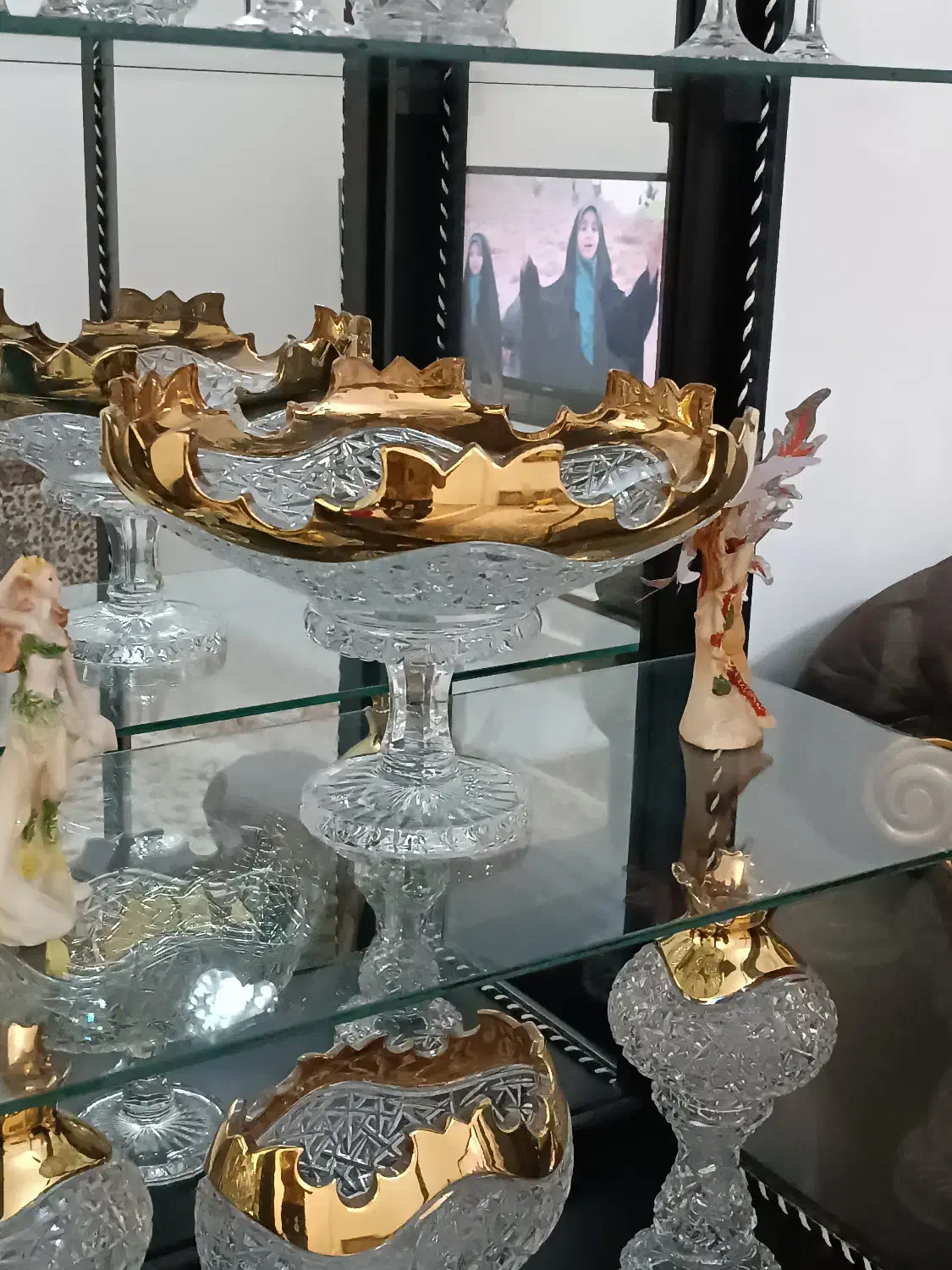 میوه خوری کشکول شمعدان کریستال چک|ظروف سرو و پذیرایی|تهران, تهرانپارس شرقی|دیوار