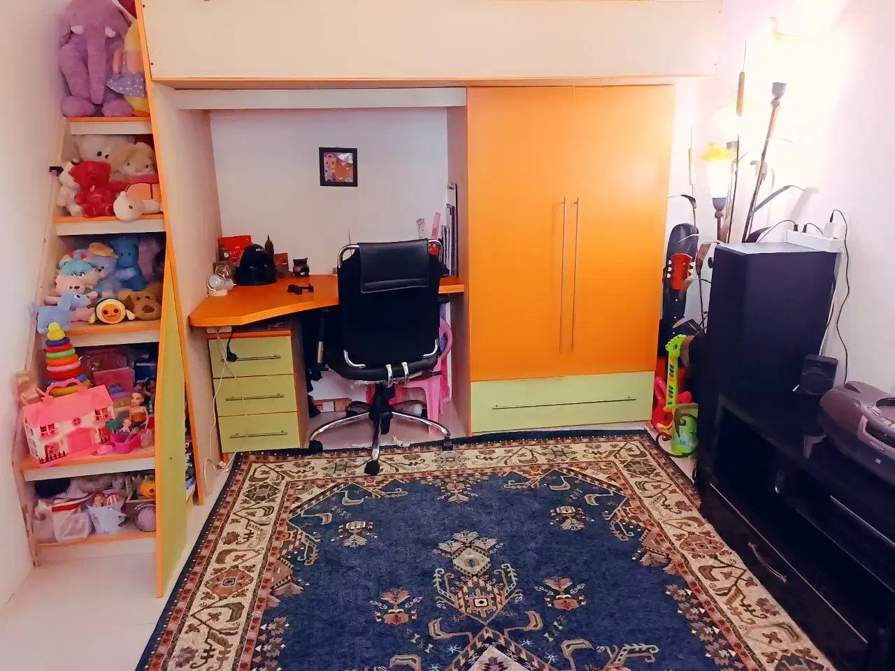 مجموعه اتاق کودک و نوجوان با ام دی آف سفارشی|تخت و سرویس خواب|شاهدشهر, |دیوار