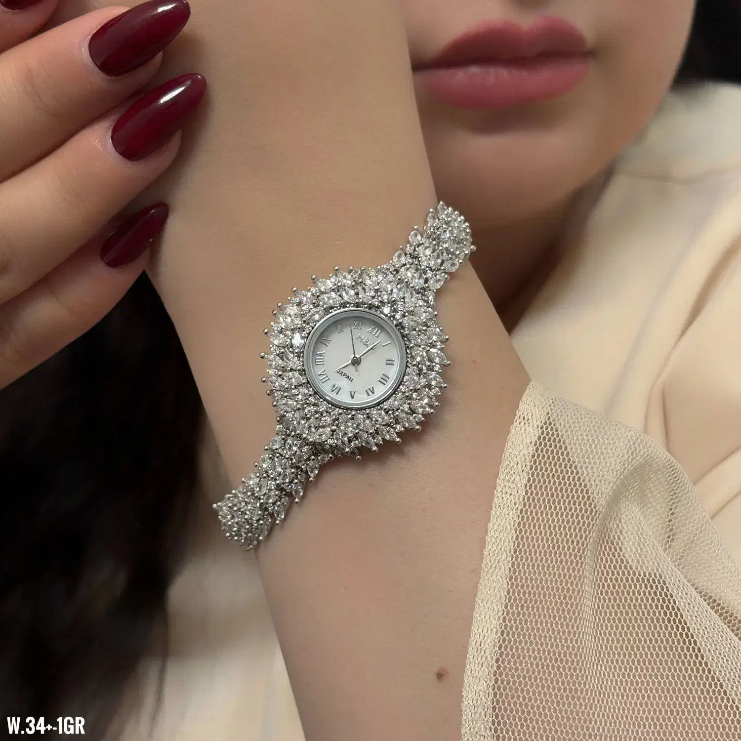 ساعت نقره جواهری جادویی نقره روکش طلا نرم کد۸۳۹|بدلیجات|تبریز, |دیوار