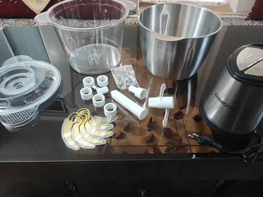 غذاساز دو کاسه شش و چهار تیغ طلایی ارسال رایگان|خردکن، آسیاب، غذاساز|مشهد, رضاییه|دیوار