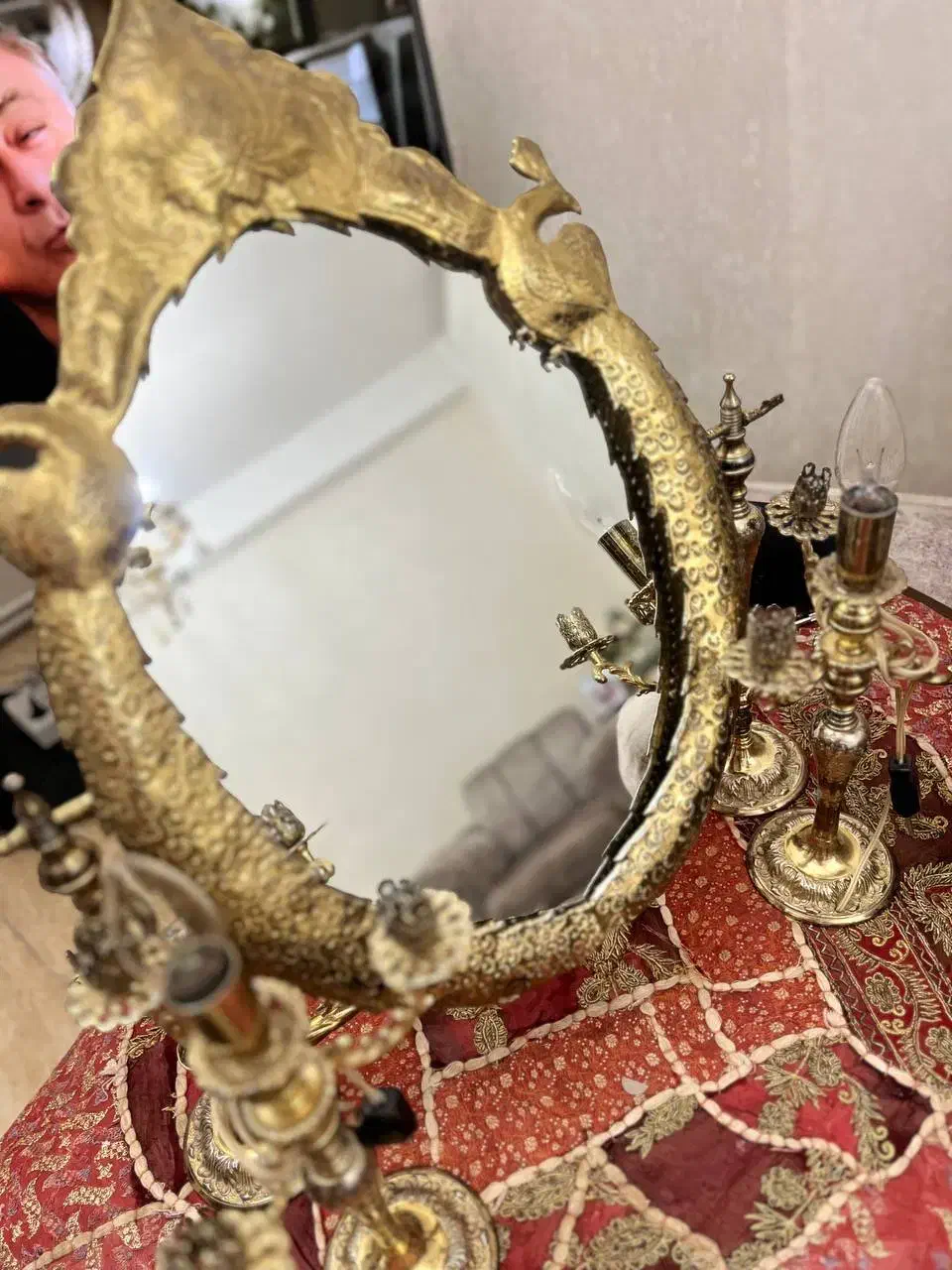 آیینه قدیمی|آینه|خوی, |دیوار