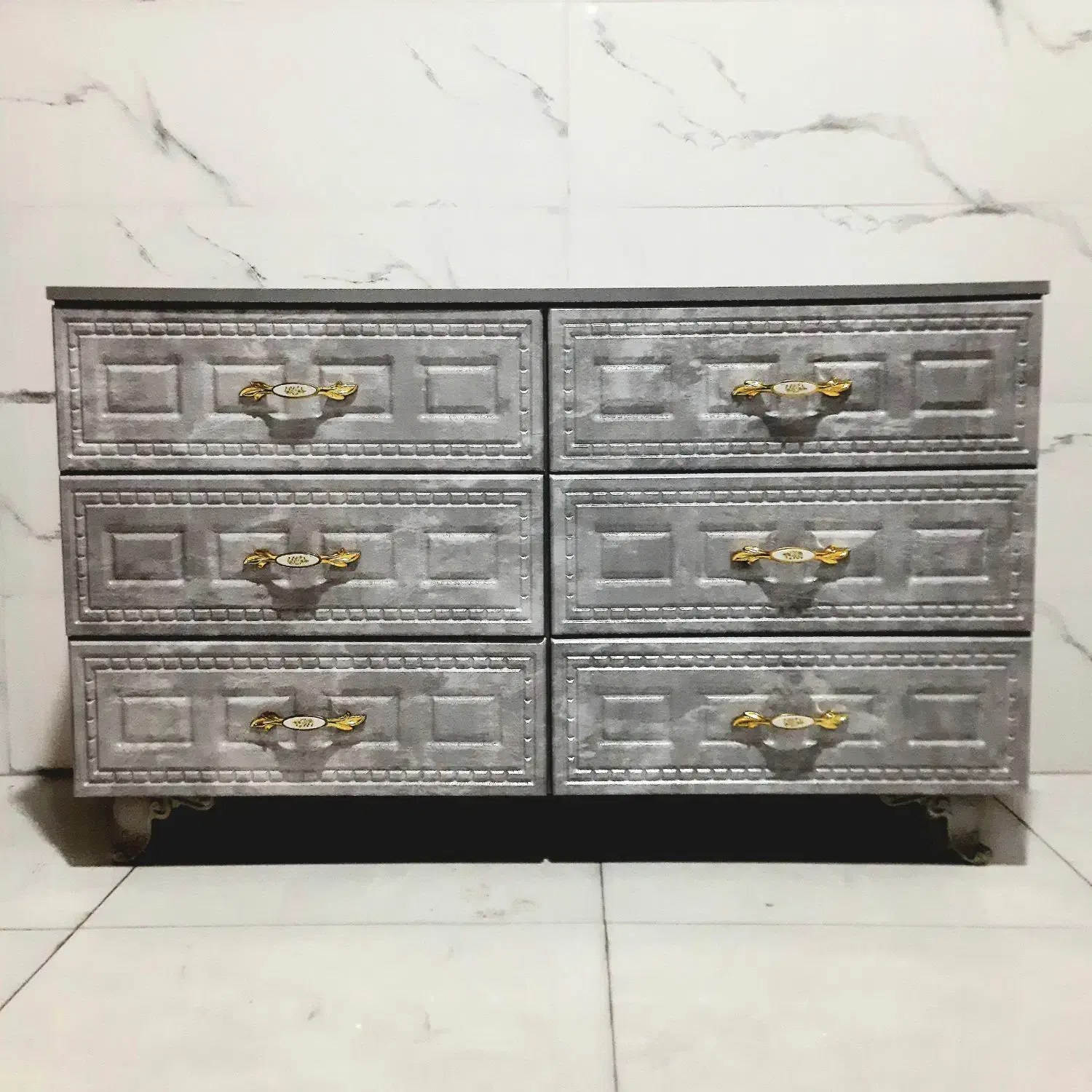 دراور شش کشو طرح ایکیا 6 کشو MDF درب وکیوم|جاکفشی، کمد، دراور|پرند, فاز ۲|دیوار