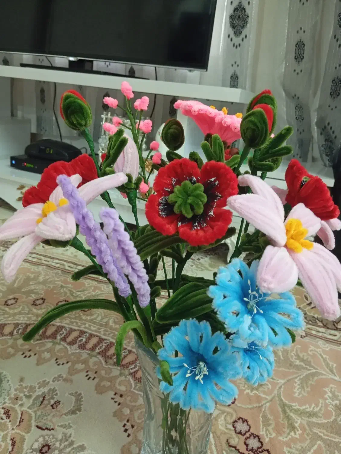 گل‌های دست ساز پی پاک کن|گل مصنوعی|خوی, |دیوار