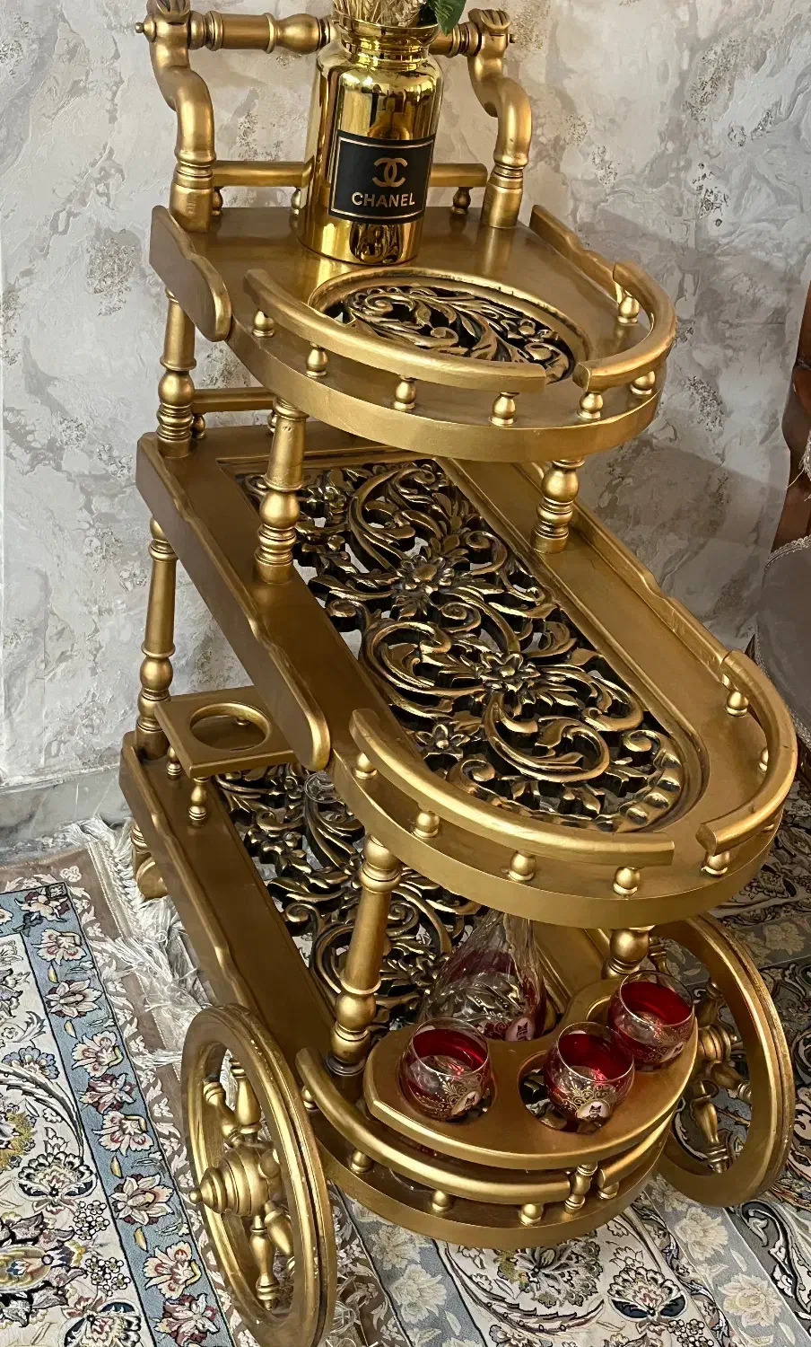 میز بار چوبی|بوفه، ویترین، کنسول|ورامین, ورامین|دیوار