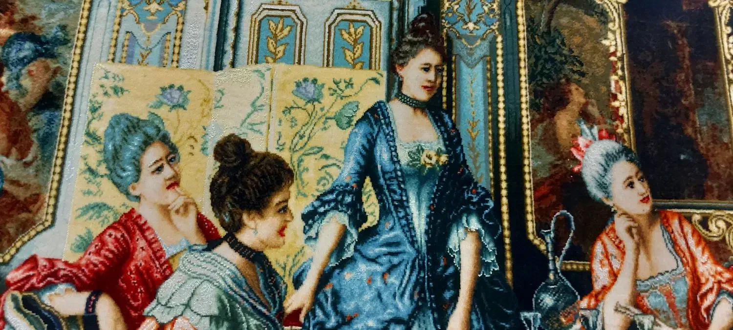 تابلو فرش دستبافت شاعرجوان سایز بزرگ|تابلو فرش|تهران, الهیه|دیوار