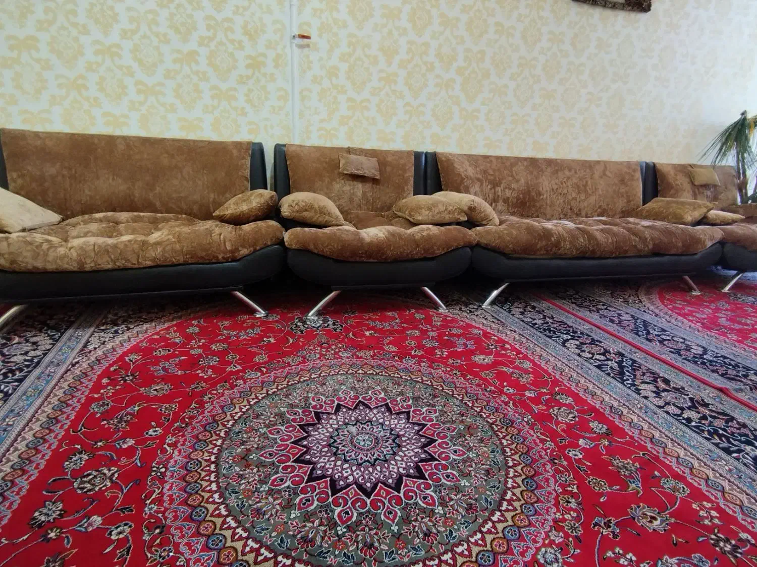 مبل نو نو تمام استیل مخمل و پشم شیشه درجه یک|مبلمان خانگی و میز عسلی|دهدشت, |دیوار