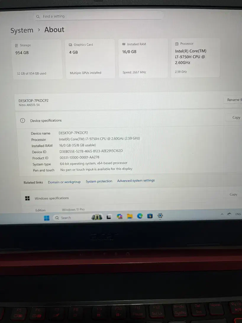 لپ‌تاپ ACER Nitro 5|رایانه همراه|بوشهر, |دیوار