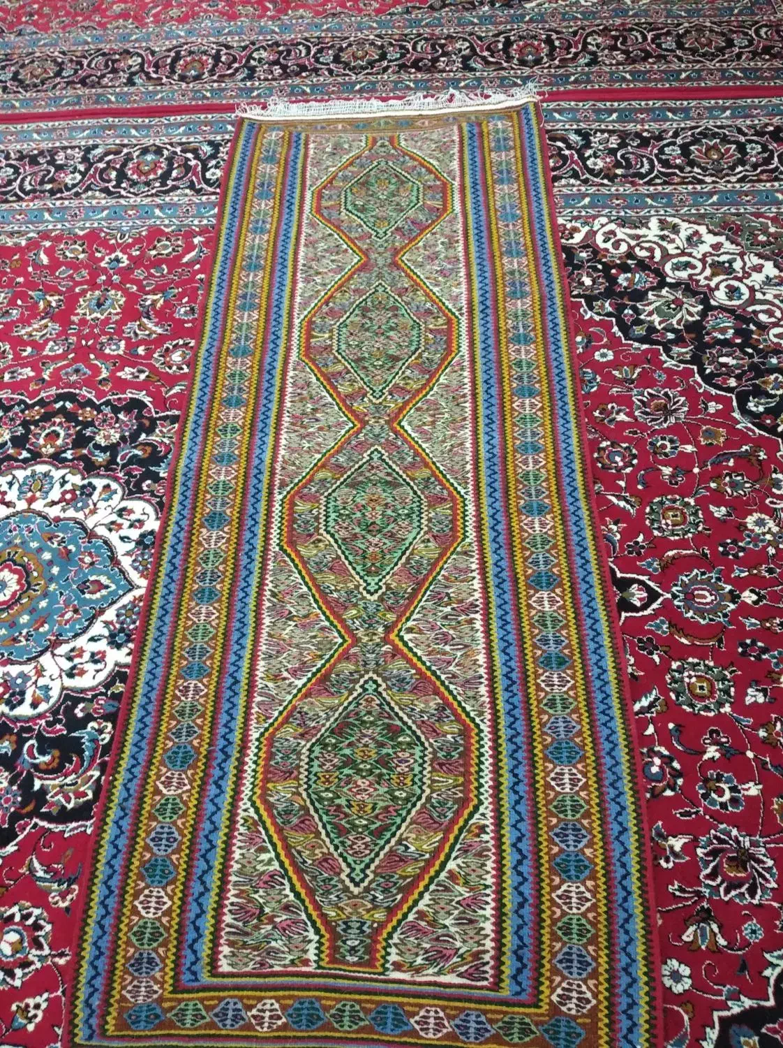 گلیم یا سجاده دست بافت|گلیم، جاجیم، گبه|سنندج, |دیوار